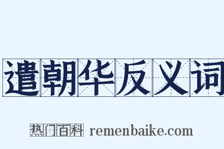 遣朝华反义词是什么意思的图片